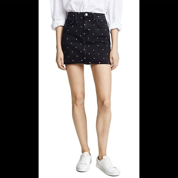 Current/Elliott The 5 Pocket Mini Skirt 28 - Picture 2 of 14